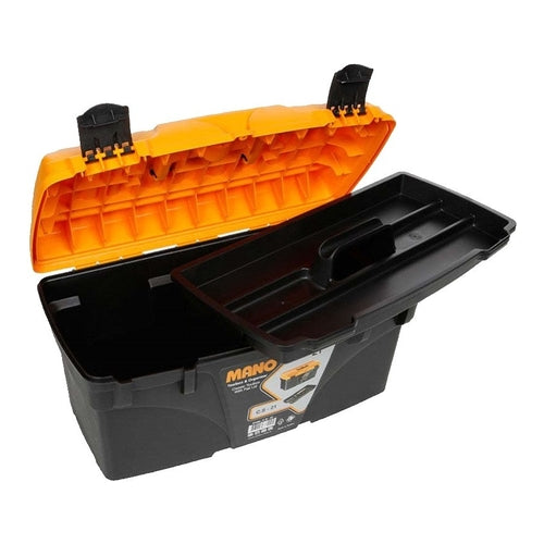 Mano Toolbox With Plastic Latch, 21 Inch (535 x 291 x 280 mm)