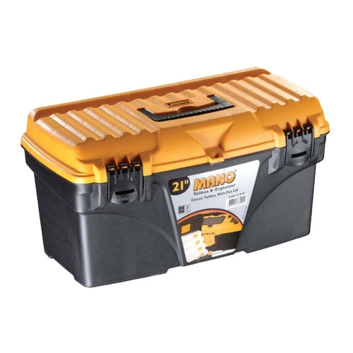 Mano Toolbox With Plastic Latch, 21 Inch (535 x 291 x 280 mm)