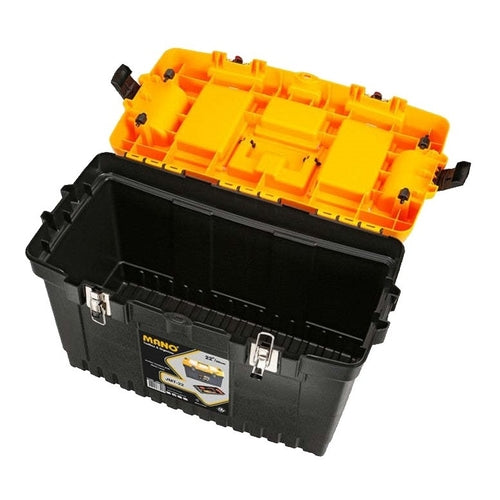 Mano Jumbo PP Toolbox with Metal Latch, 22 Inch (564 x 310 x 388 mm)