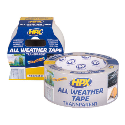 HPX All Weather Tape, Transparent, 5m