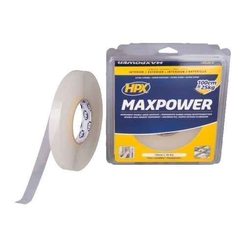 HPX Max Power Tape, Transparent, 16.5m