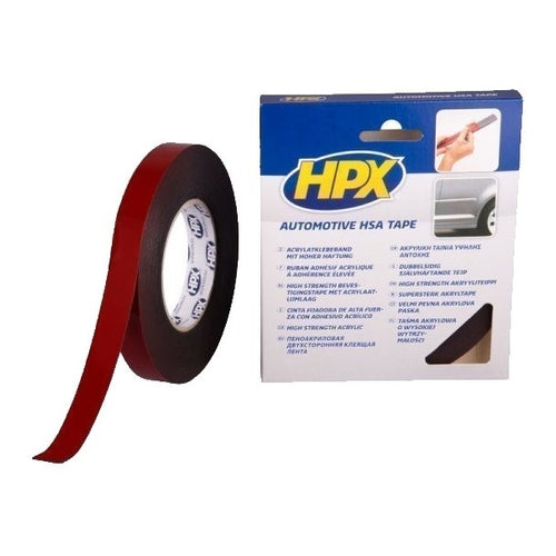 HPX Has High Strength Acrylic 3200 Tape, Anthracite, 10m x 19mm