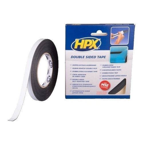 HPX Side Moulding Double Face Tape, Black, 10m x 12mm