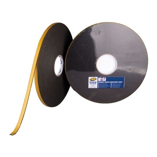 HPX Double Sided Mounting Tape, Anthracite, 25m x 12mm