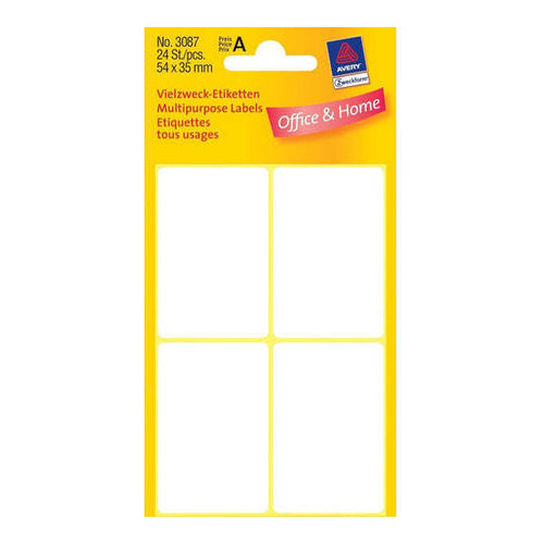 Zweckform Multipurpose Label , 54mm x 35mm, 24 Labels