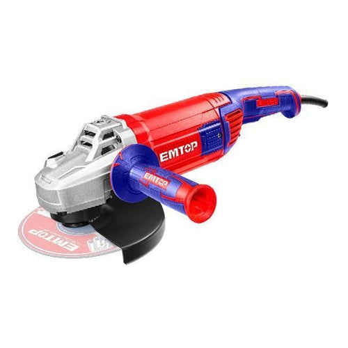 EMTOP Electric Angle Grinder, 2400W, 9" (230mm) Diameter, EAGR24093