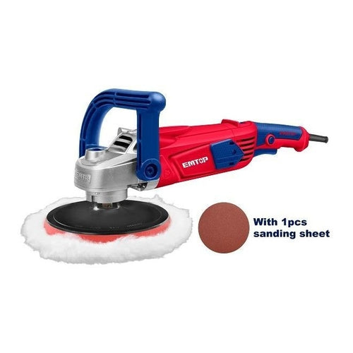 EMTOP Electric Polisher, 1400W, 7" (180mm) Diameter, EAPR1401