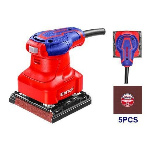 EMTOP Electric Palm Sander, 240W, 110x100mm, EFSR2401