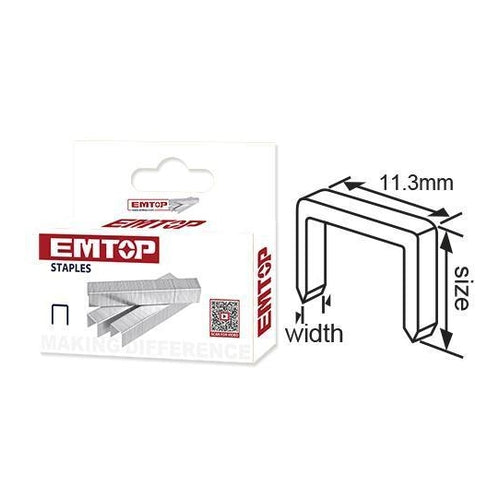 EMTOP Staple, 10x1.2mm, 1000Pcs, ENAL0210