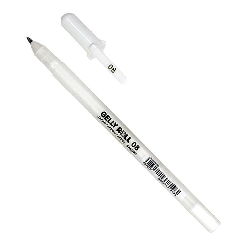 Sakura Gelly Roll Gel Pen, 0.5mm, Bright White