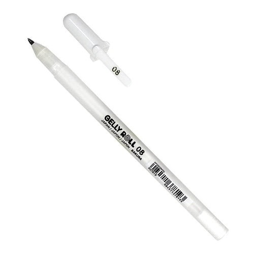 Sakura Gelly Roll Gel Pen, 0.8mm, Bright White