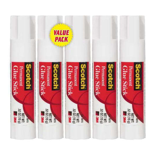 3M Scotch Glue Stick, 15g, Pack of 5