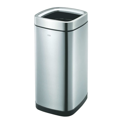 EKO Laguna Open Trash Bin, 35L, Matt Stainless Steel