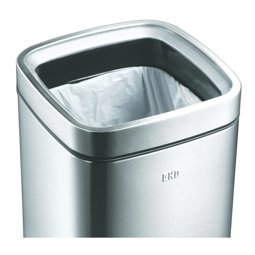 EKO Laguna Open Trash Bin, 35L, Matt Stainless Steel