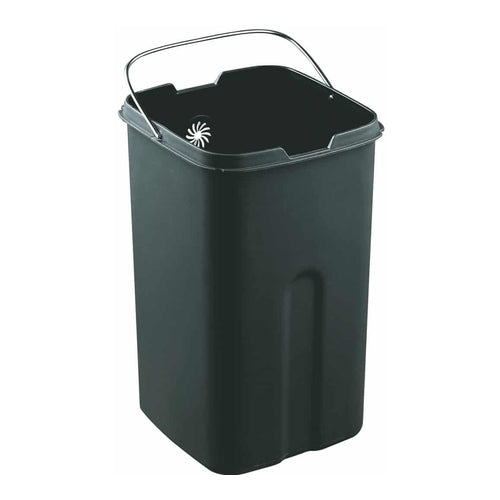 EKO Laguna Open Trash Bin, 35L, Matt Stainless Steel