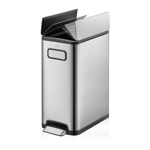 EKO Ecofly Step Trash Bin, 30L, Matt Stainless Steel