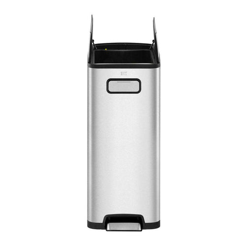 EKO Ecofly Step Trash Bin, 30L, Matt Stainless Steel