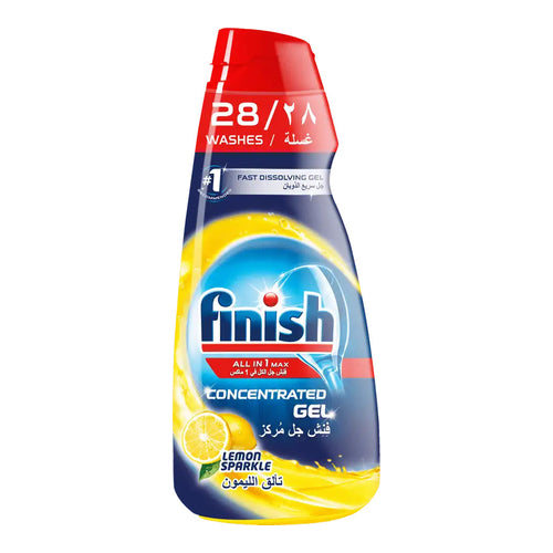 Finish All In One Gels Dishwasher Liquid Gel, Lemon, 650ml