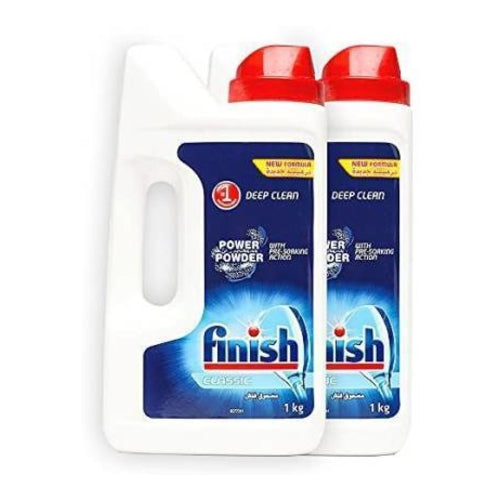 Finish Classic Dishwasher Powder, 1Kg, Pack of 2