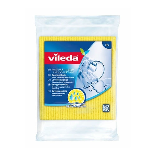 Vileda Sponge Cloth, 3Pcs