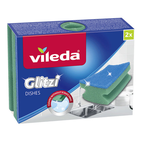 Vileda Glitzi Sponge Scourer, 2Pcs