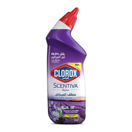 Clorox Scentiva Toilet Cleaner, Tuscan Lavender, 709 ml