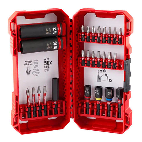 Milwaukee Shockwave Impact Duty Drive and Fasten Set, 26Pcs, 48-32-4408