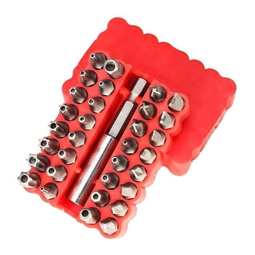 Bastex Tamper Proof Screwdriver Bits & Magnetic Holder, 33Pcs