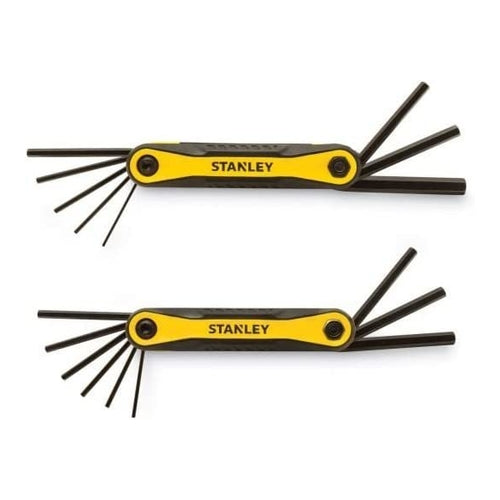 STANLEY Folding Metric and SAE Hex Keys, Pack of 2