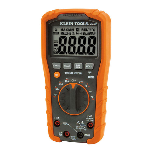 Klein Tools MM600 Digital Multimeter, Auto-Ranging, 1000V