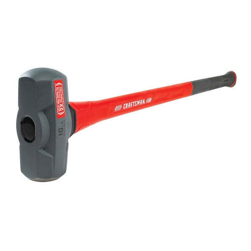 CRAFTSMAN Sledge Hammer, Fiber Glass, 10 lb, CMHT56019