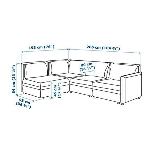 IKEA VALENTUNA Corner Sofa with Storage