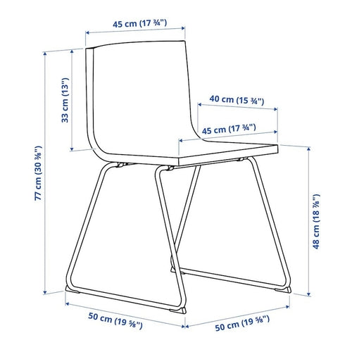 IKEA BERNHARD Chair, Golden Brown