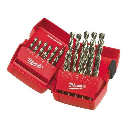 Milwaukee Thunderweb Din 338 HHS-G Drill Bits Set, 25Pcs, 4932352376