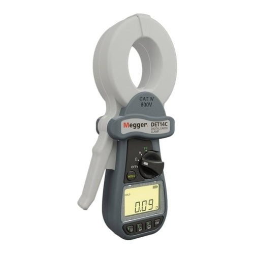 Megger Digital Calmp-on Ground Resistance Meter with Data Storage, DET14C