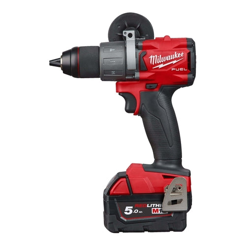 Milwaukee M18 Fuel Percussion Cordless Drill, 2x 5.0Ah Battery, 4933464264