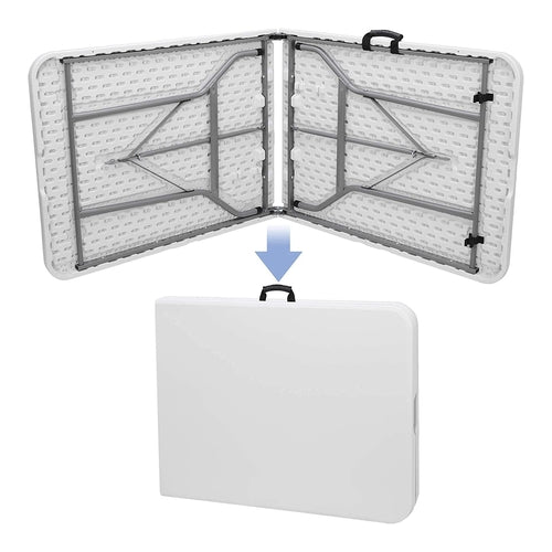 Plastic Folding Table, 70 x 27.5 x 27.5"