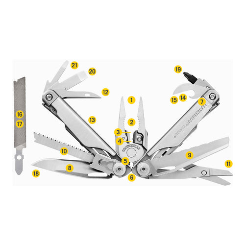 LEATHERMAN Surge 21-In-1 Multi Tool, Stainless Steel