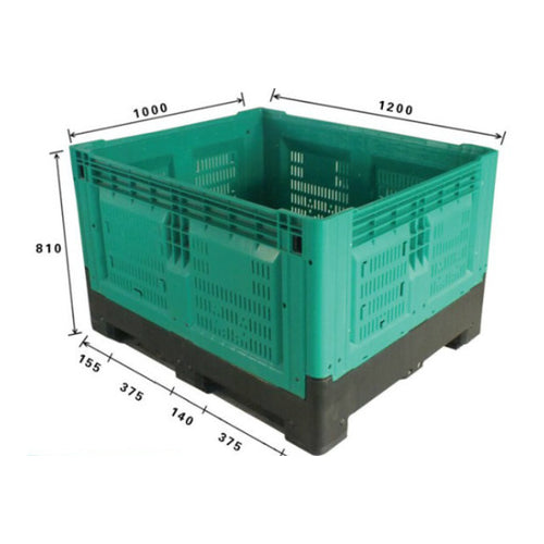 Collapsible Plastic Container Pallet, 120 x 100 x 81cm