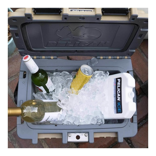 Pelican 20QT Elite Cooler, 20L Capacity, White & Grey, 20Q-1-WHTGRY