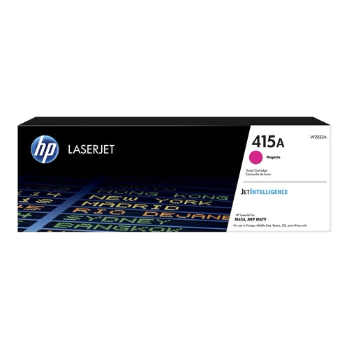 HP 415A Magenta Original LaserJet Toner Cartridge, 2100 Pages, W2033A