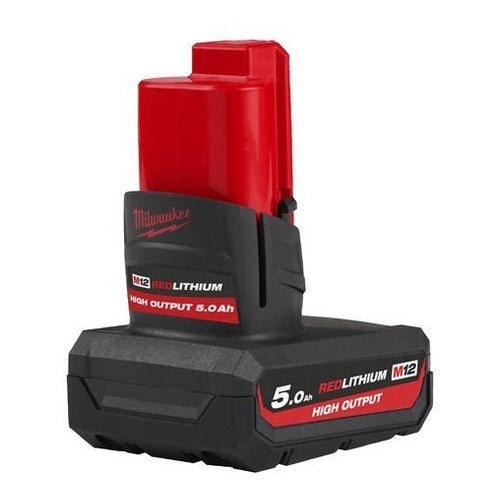 Milwaukee M12 HB5 High Output 5.0Ah Battery, 4932480165