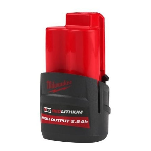 Milwaukee M12 HB2.5 High Output 2.5Ah Battery, 4932480164