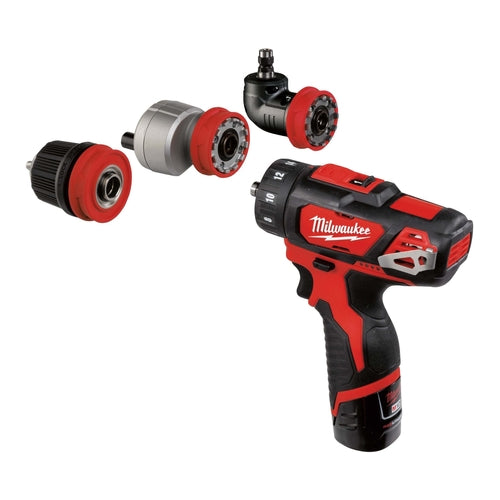 Milwaukee M12 BDDXKIT-202C Sub Compact Drill with Removable Chusk, 2 x 2.0Ah Battery, 4933447836