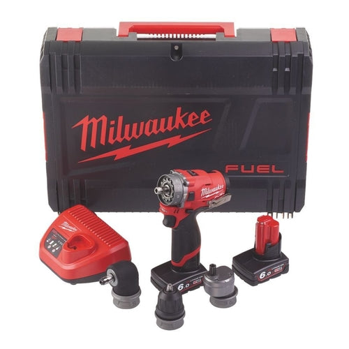 Milwaukee M12 Fuel FPDXKIT-X Sub Compact Percussion Drill with Removable Chuck