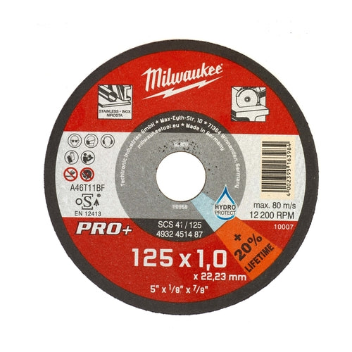 Milwaukee SCS 41/125 Thin Metal Cutting Disc Pro+, 125mm, 4932451487