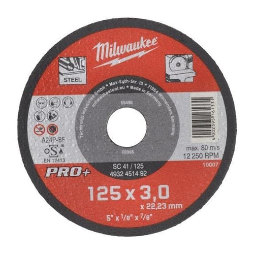 Milwaukee SCS 41/125 Thin Metal Cutting Disc Pro+, 125mm, 4932451492