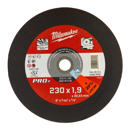 Milwaukee SCS 41/230 Thin Metal Cutting Disc Pro+, 230mm, 4932451490