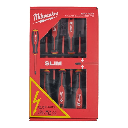 Milwaukee Tri-Lobe VDE Screwdriver Set, 7Pcs