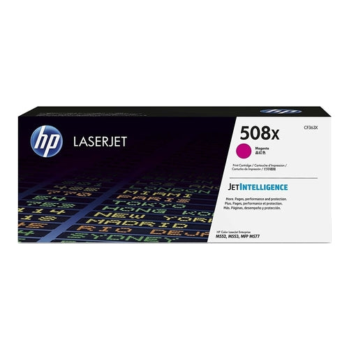 HP 508X High Yield Magenta Original LaserJet Toner Cartridge, 9500 Pages, CF360X